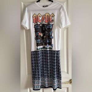 AC DC Upcycled Dress